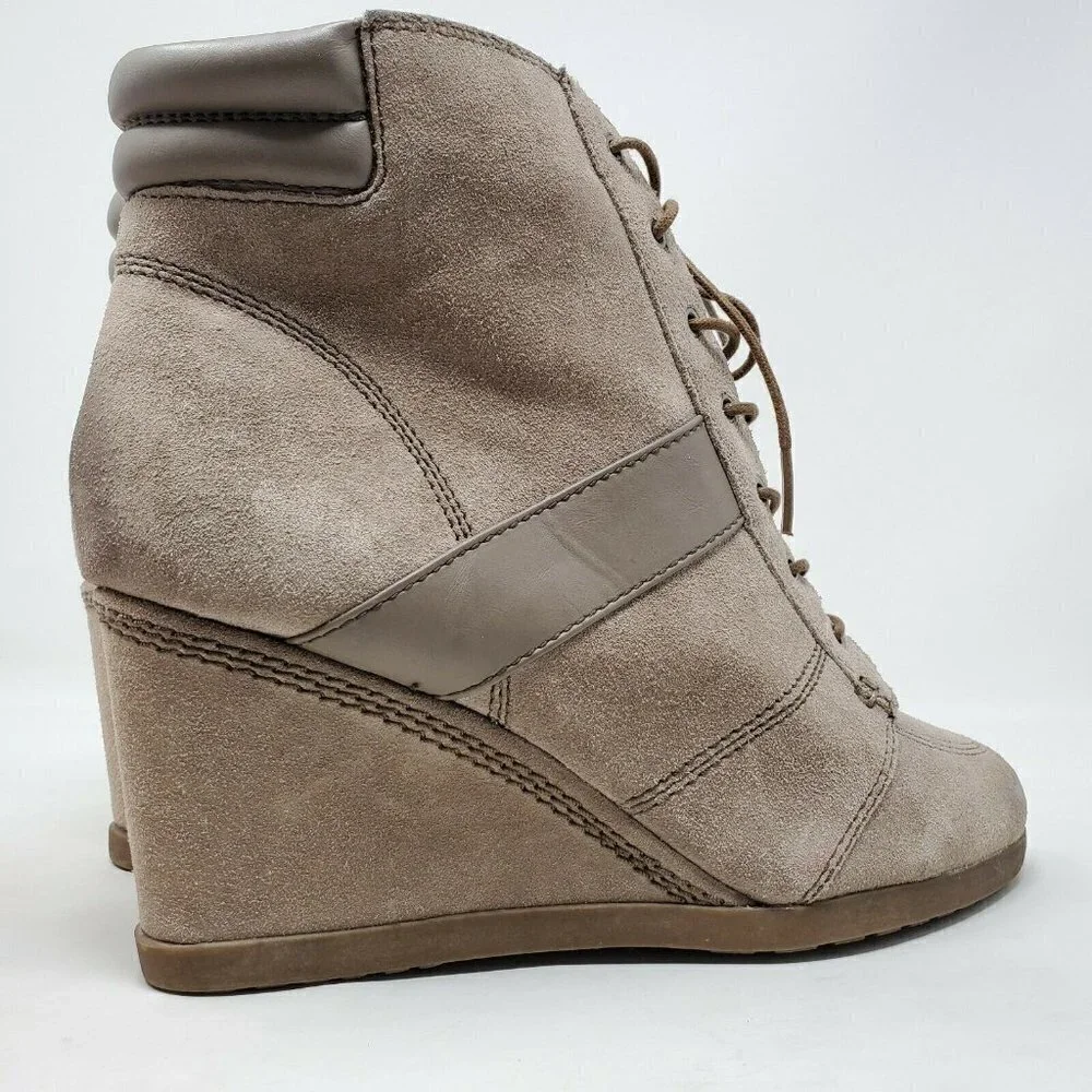Naturalizer Paitlyn Lace Up Ankle Wedge Boots